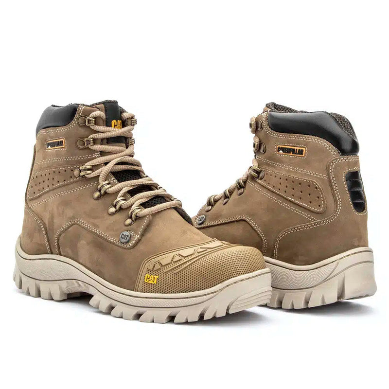 Bota 2190 Creme Nobuck Bico PVC