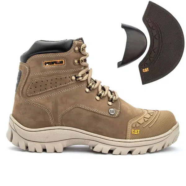 Bota 2190 Creme Nobuck Bico PVC